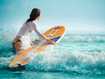 Girl Surfing